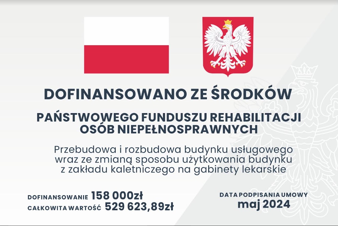 🏗️ Informacja o uzyskaniu dofinansowania ze środków PFRON będących w dyspozycji Województwa Małopolskiego